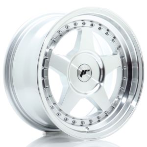 JR-Wheels JR6 Felgen 16 Zoll 8J ET10-30 Custom PCD Silver Machined Face