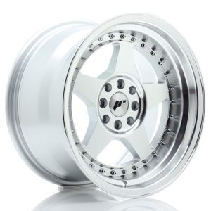 JR-Wheels JR6 Felgen 16 Zoll 9J ET20 4x100,4x108 Silver Machined Face