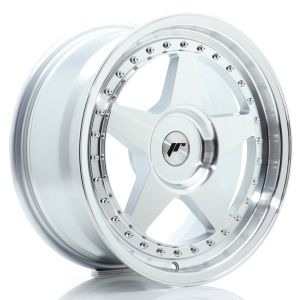 JR-Wheels JR6 Felgen 17 Zoll 8J ET20-35 Custom PCD Silver Machined Face