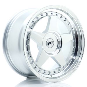JR-Wheels JR6 Felgen 17 Zoll 9J ET20-35 Custom PCD Silver Machined Face