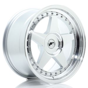 JR-Wheels JR6 Felgen 18 Zoll 9J ET20-35 Custom PCD Flow Form Silver Machined Face