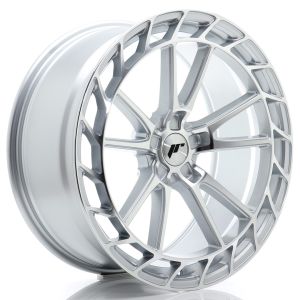JR-Wheels JR45 Felgen 21 Zoll 9.5J ET15-35 Custom PCD Flow Form Silver Machined Face