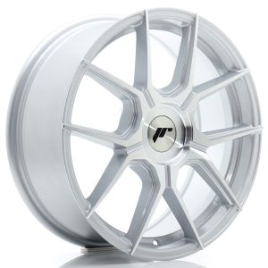 JR-Wheels JR30 Felgen 17 Zoll 7J ET20-40 Custom PCD Flow Form Silver Machined Face