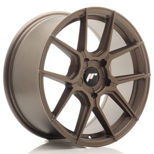 JR-Wheels JR30 Felgen 17 Zoll 8J ET20-40 Custom PCD Flow Form Flat Bronze
