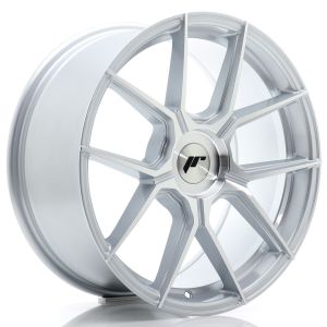 JR-Wheels JR30 Felgen 18 Zoll 8.5J ET20-45 Custom PCD Flow Form Silver Machined Face