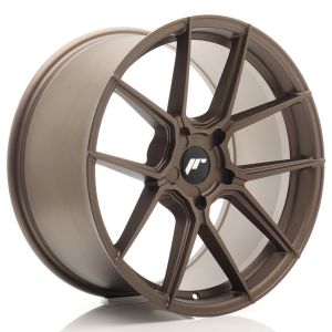 JR-Wheels JR30 Felgen 19 Zoll 9.5J ET20-40 Custom PCD Flow Form Flat Bronze