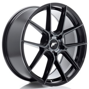 JR-Wheels JR30 Felgen 20 Zoll 8.5J ET20-45 Custom PCD Flow Form Black Machined Tinted Face