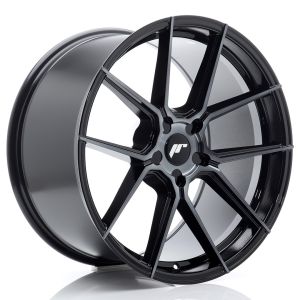 JR-Wheels JR30 Felgen 20 Zoll 9J ET20-35 Custom PCD Flow Form Black Machined Tinted Face