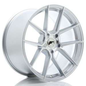 JR-Wheels JR30 Felgen 20 Zoll 9J ET20-35 Custom PCD Flow Form Silver Machined Face