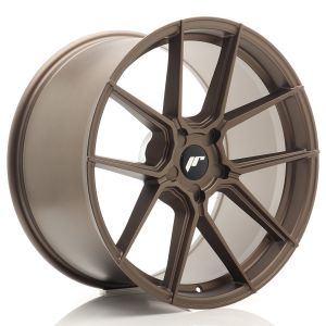 JR-Wheels JR30 Felgen 20 Zoll 9.5J ET22-40 Custom PCD Flow Form Flat Bronze