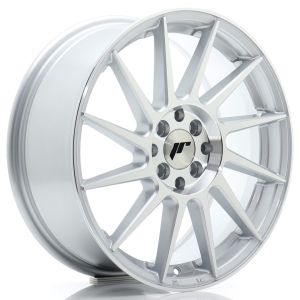 JR-Wheels JR22 Felgen 17 Zoll 7J ET25 4x100,4x108 Flow Form Silver Machined Face