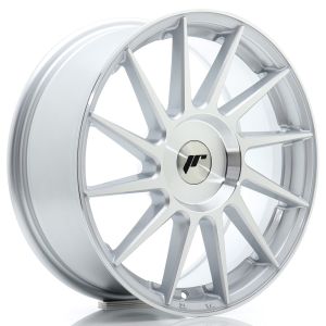 JR-Wheels JR22 Felgen 17 Zoll 8J ET20-45 Custom PCD Flow Form Silver Machined Face