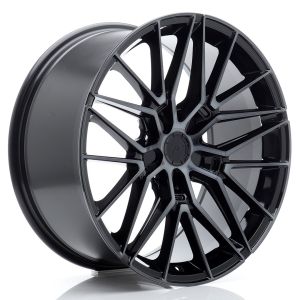 JR-Wheels JR38 Felgen 19 Zoll 9.5J ET20-45 Custom PCD Flow Form Black Machined Tinted Face
