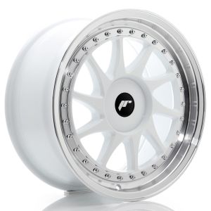 JR-Wheels JR26 Felgen 17 Zoll 8J ET20-35 Custom PCD White Machined Lip