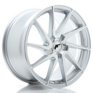 JR-Wheels JR36 Felgen 18 Zoll 8J ET20-45 Custom PCD Flow Form Silver Machined Face