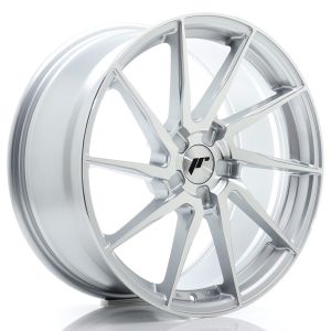 JR-Wheels JR36 Felgen 19 Zoll 8.5J ET20-45 Custom PCD Flow Form Silver Machined Face