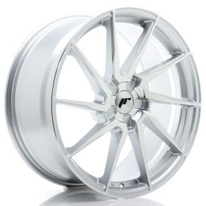 JR-Wheels JR36 Felgen 20 Zoll 8.5J ET20-45 Custom PCD Flow Form Silver Machined Face