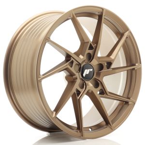 JR-Wheels JR33 Felgen 19 Zoll 8.5J ET20-45 Custom PCD Flow Form Flat Bronze