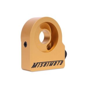 Mishimoto Ölkühler Sandwich Platte mit Thermostat 85 Grad Gold Aluminium