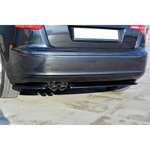 Maxton Hinten Spoilerlippe Schwarz Glänzend ABS Plastik Audi A3 Facelift