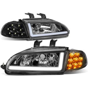 SK-Import Scheinwerfer LED Schwarz Honda Civic