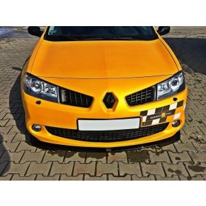 Maxton Vorne Spoilerlippe Schwarz Glänzend ABS Plastik Renault Mégane Facelift