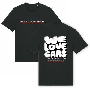 Fullcartuning T-Shirt We Love Cars Schwarz