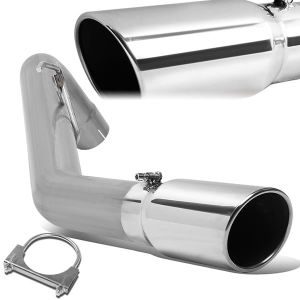 SK-Import Muffler Turbo Diesel Rolled Tip 4 Inch Stahl Dodge Ram