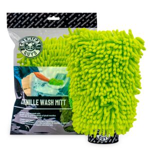 Chemical Guys Waschhandschuh Chenille Grün Microfaser