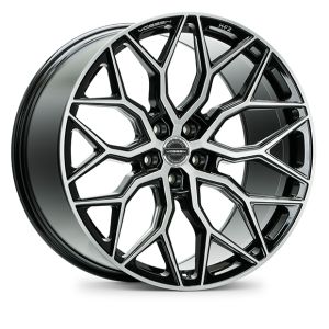 Vossen Wheels HF-2 Hybrid Forged Series Felgen 21 Zoll 10.5J ET30 5x112 Tief konkav Flow Form Gebürstetes Glanzschwarz