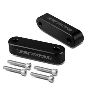 SK-Import Haubenabstandshalter JDM Racing Style Schwarz Aluminium Honda Civic,CRX,Del Sol