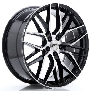 JR-Wheels JR28 Felgen 20 Zoll 8.5J ET40 5x108 Gloss Black Machined Face