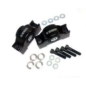 M2 Motorsport Vorne Motorhalter Eloxiert Schwarz Aluminium Honda Civic,CRX,Del Sol