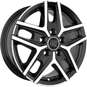 MSW MSW 40 Van Felgen 16 Zoll 6.5J ET50 5x112 Glanz Schwarz Machined
