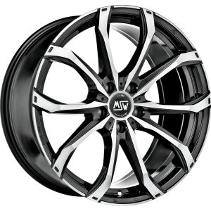 MSW MSW 48 Felgen 17 Zoll 7.5J ET35 5x112 Glanz Schwarz Machined