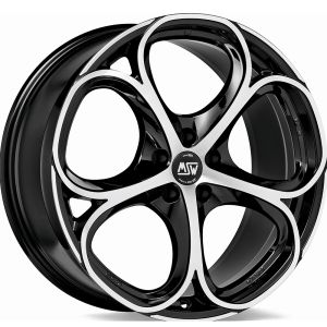 MSW MSW 82 Felgen 18 Zoll 8J ET30 5x110 Glanz Schwarz Machined