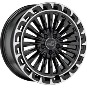MSW MSW 32 Felgen 19 Zoll 7.5J ET40 5x112 Gloss Black Diamond Lip