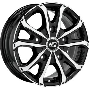 MSW MSW 48 Van Felgen 15 Zoll 6.5J ET55 5x118 Gloss Black/Polished