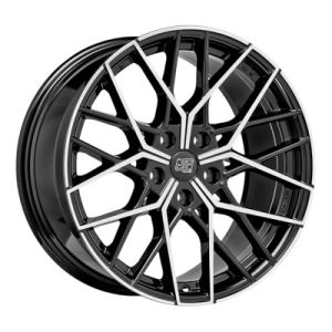 MSW MSW 74 Felgen 19 Zoll 8J ET48 5x112 Glanz Schwarz Machined