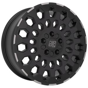MSW MSW 99 Felgen 16 Zoll 6.5J ET45 5x120 Flat Black Polished Lip