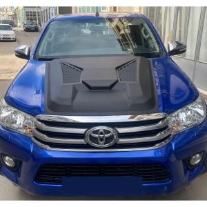 Oneway Lufteinlässe Schwarz ABS Plastik Toyota Hilux