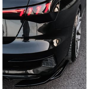 Oneway Hinten Stoßfänger Seitenteile Schwarz ABS Plastik Audi A3
