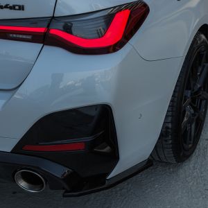 Oneway Hinten Stoßfänger Seitenteile Schwarz ABS Plastik BMW 4-serie