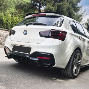 Oneway Hinten Diffusor Schwarz ABS Plastik BMW 1 Serie LCI
