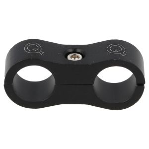 QSP Schlauchschelle Double Schwarz 20mm Aluminium