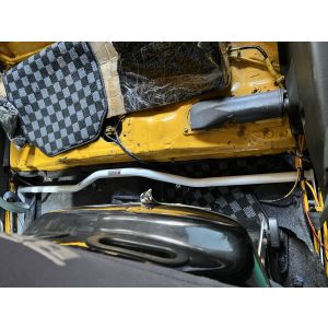 Ultra Racing Center Floor Strebe 2 Punkt Weiss Stahl Honda Civic,CRX