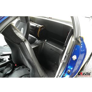 Ultra Racing Center Floor Strebe 4 Punkt Weiss Stahl Honda Del Sol