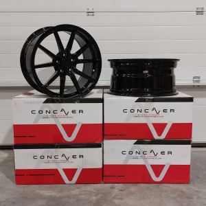 Concaver CVR4 ZWEITE CHANCE Felgen 19 Zoll 9.5J ET45 5x120 Tief konkav Flow Form Platinum Black