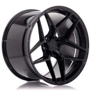 Concaver CVR2 Felgen 21 Zoll 11J ET11-55 Custom PCD Tief konkav Flow Form Platinum Black