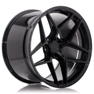Concaver CVR2 Felgen 21 Zoll 9J ET10-54 Custom PCD Leistung Konkav Flow Form Platinum Black